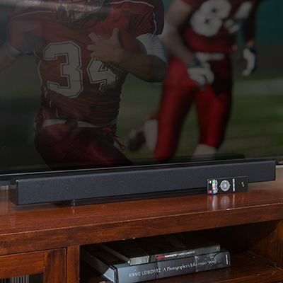 ILIVE<sup>&reg;</sup> 32" HD Sound Bar with Bluetooth® Wireless - Listen to music wirelessly with this 2.0 channel sound bar.  Bluetooth® wireless for any TV with wireless capabilities with up to 60 feet of wireless range.  Includes optical digital audio input, aux and RCA stereo audio inputs, Subwoofer output and wall mount kit. AC/DC power adapter also included.